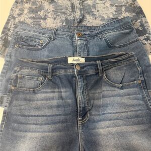 3 pairs Women's Blue Jean Shorts.